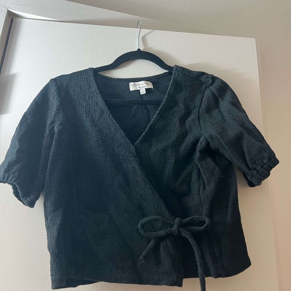 Black Wrap Top